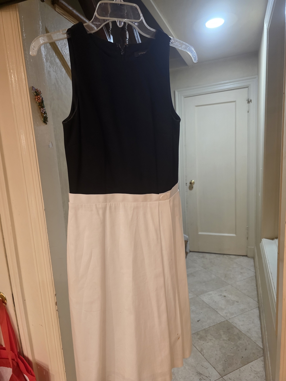 Cynthia Steffe Black and White Sleeveless Maxi Dress